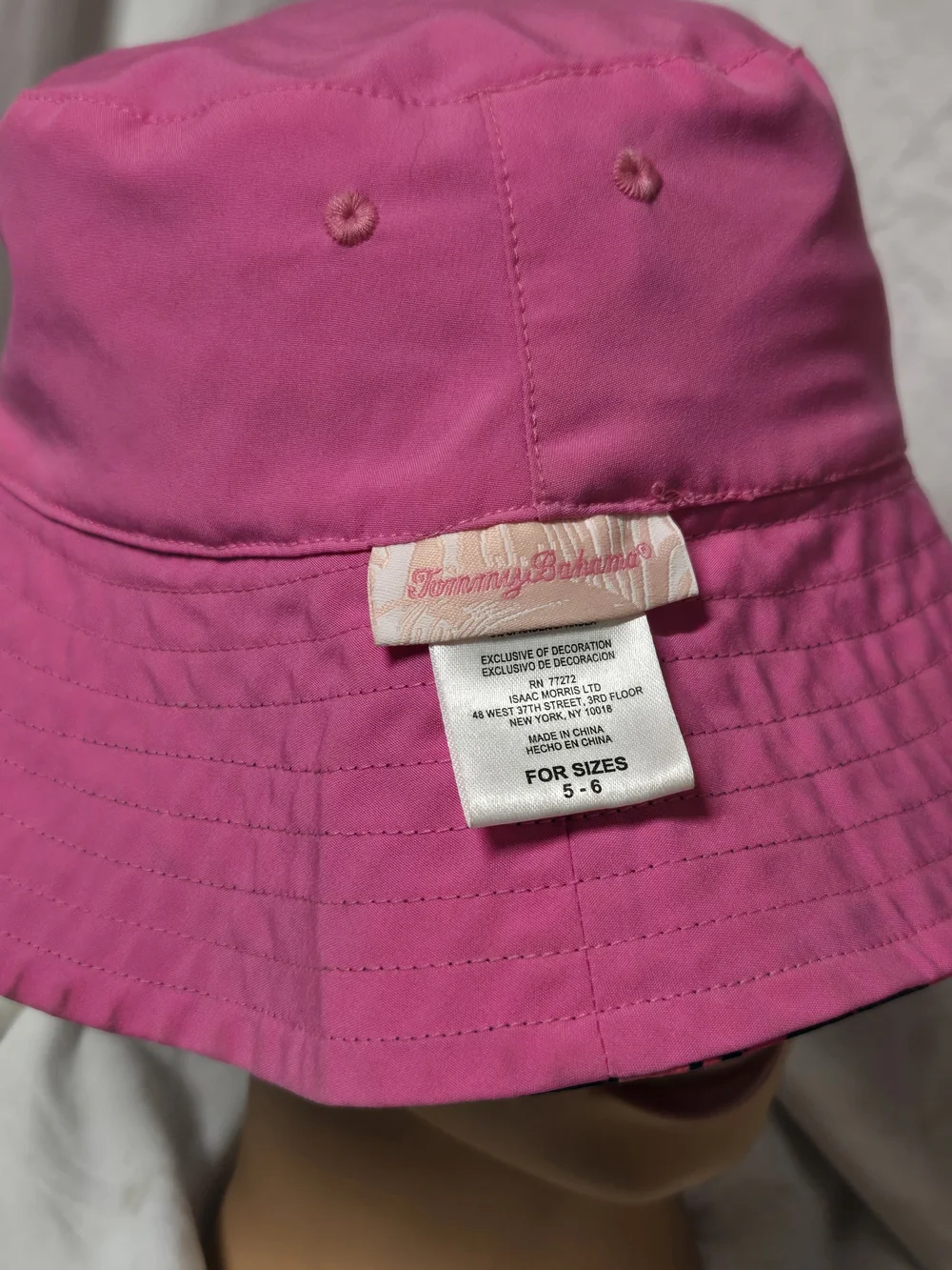 Tommy Bahama Kids Neon Tropical Bucket Hat - Pink, Teal, Yellow